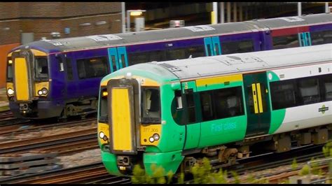 Southeastern And Southern 377s Race Into London Victoria Friday 31st August 2018 Youtube