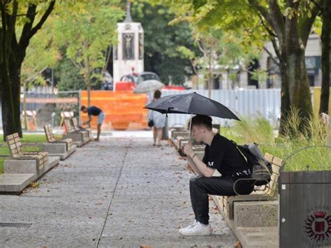 Bergamo Dopo Lestate A Secco Una Giornata Di Pioggia Vera Caduti