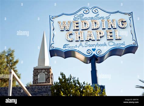 Graceland Wedding Chapel in Las Vegas Nevada Stock Photo - Alamy