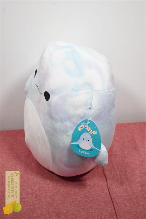 Squishmallow 12” Laslow The Beluga Whale Plush Stuffed Animal S12 1343