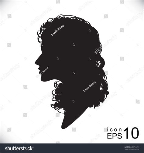 Wavy Hair Silhouette