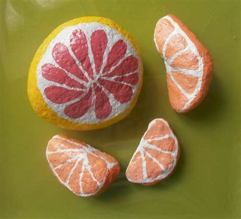 40 Awesome Diy Painted Rocks Fruits Ideas Doityourzelf