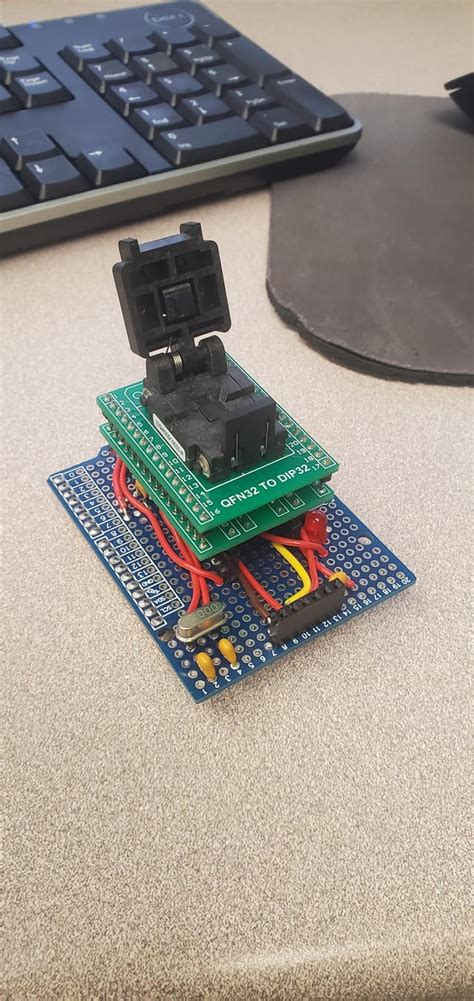 Built a programmer for the Atmega328p-MN. : r/arduino