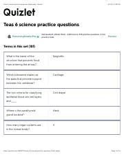 Greatteas Science Practice Questions Flashcards Quizlet Pdf Teas