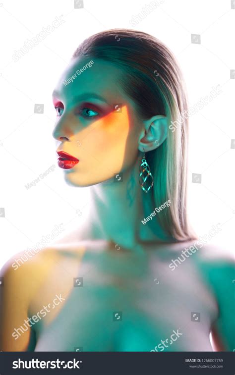 Studio Portrait Sexy Lady Blonde Hair Stock Photo Shutterstock