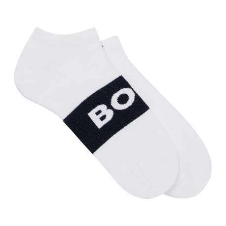 Lot De Paires De Chaussettes En Coton M Lang Blanches Dont Une Paire