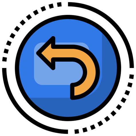 turn left surang lineal color icon