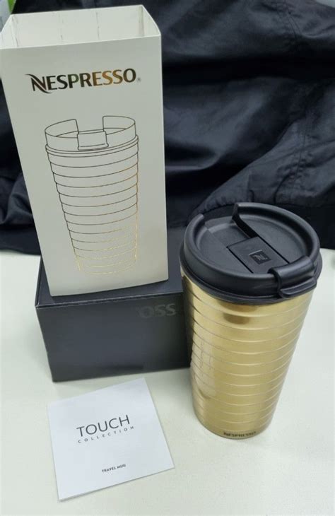 Nespresso Touch Travel Mug Limited Edition Gold Furniture Home