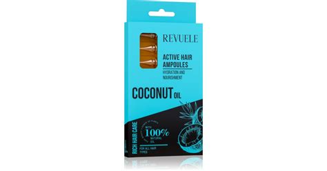 Revuele Coconut Oil Active Hair Ampoules Sérum Capillaire Nutrition Et Hydratation Notino Fr