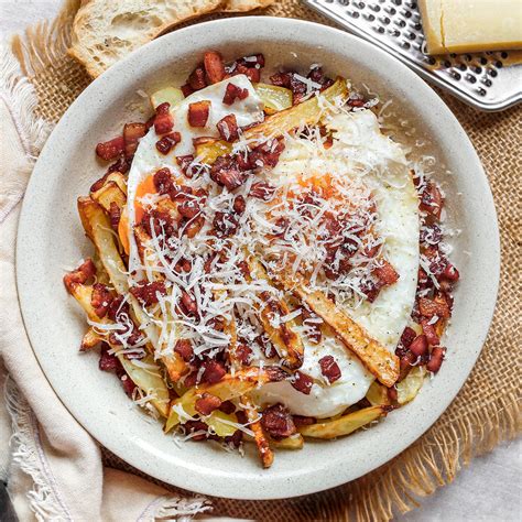 Huevos Rotos A La Carbonara En Cecofry Recetas Cecotec Mambo Cecofry