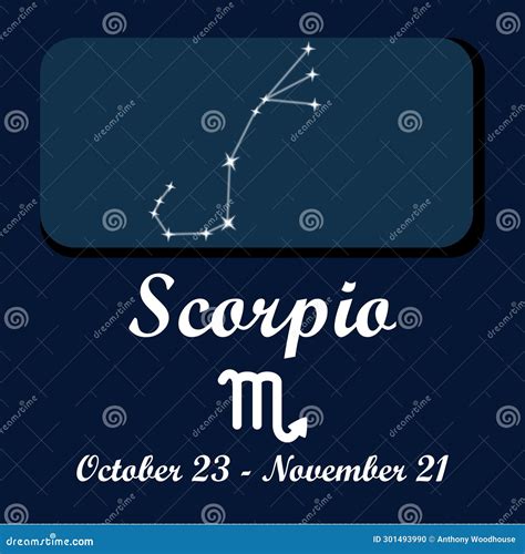 Vector Graphic Design for the Zodiac Sign for Scorpio the Scorpion