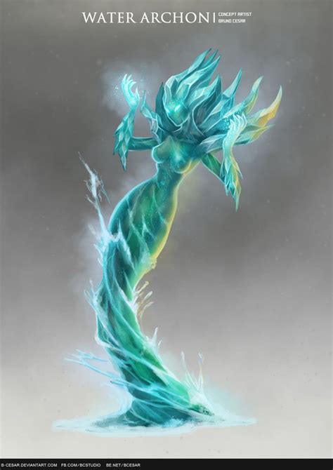 Water Archon by b-cesar | Mythical creatures art, Fantasy creatures art ...