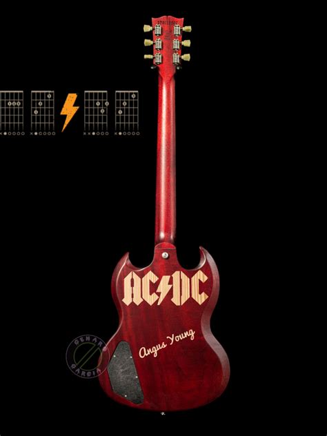 Acdc Angus Young Guitar ⚡️ Gibson Sg Angus Young Acdc