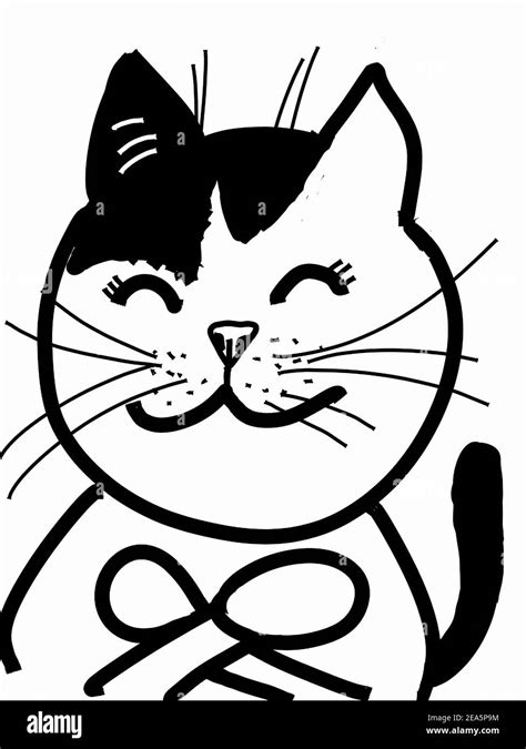 Stroke Drawing Copic Markers Art Funny Cat Cute Cat Puss Pussy Cat Moggy Meaow