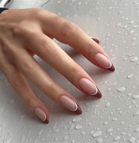 Insanely Cute Nude Nail Ideas The Best Fall Nails To Copy Brown Nails Simple Nails