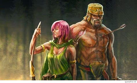 Barbarian King And Archer Queen Wallpaper