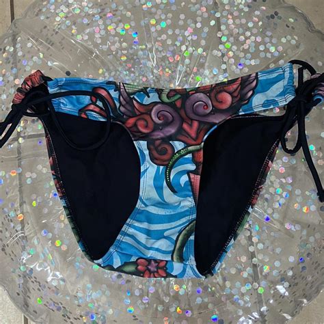 Playboy Ed Hardy Style Bikini Bottoms Rhinestone Y K Depop