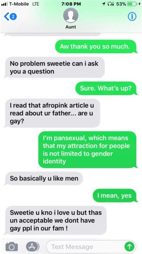 Man Epically Shuts Down His Homophobic Aunt After She Told Him To Pray That Gay S T Away