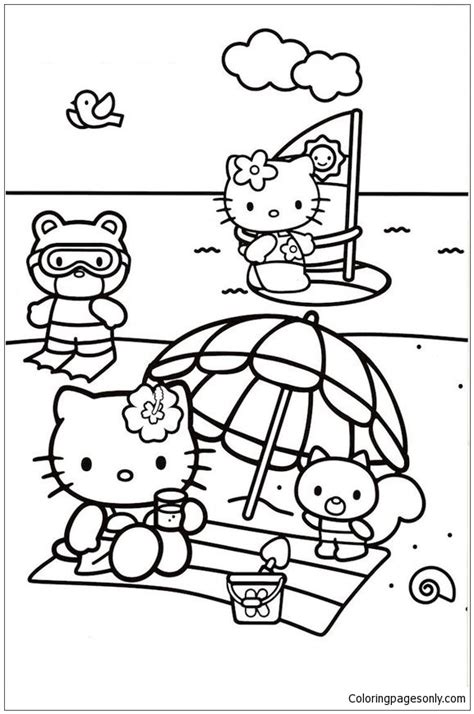 Hello Kitty And Friends Coloring Sheets - Free Printable Templates
