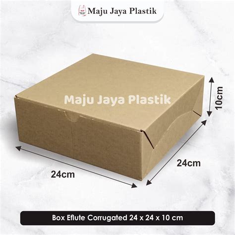 Jual Box Corrugated Nasi 24x24x10 Isi 5pcs Kotak Nasi 24x24x10 Dos