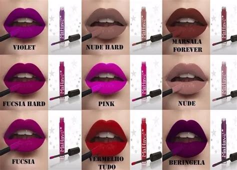 Batom Líquido Matte Mahav Pergunte Cores Disponíveis Nude Hard MercadoLivre