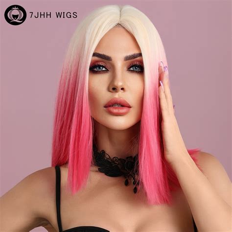 Blonde Pink Raven Wig Sissy Dream