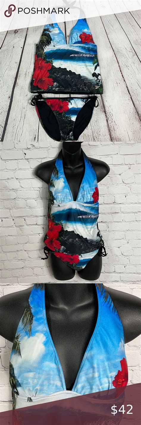 Aaron Chang Reversible Tankini Bikini Swimsuit Bikini Tankini