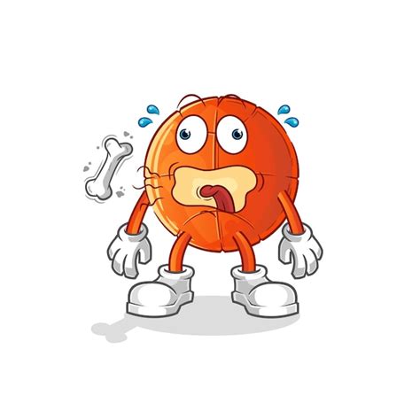 Premium Vector Basketball Burp Mascot Cartoon Vector