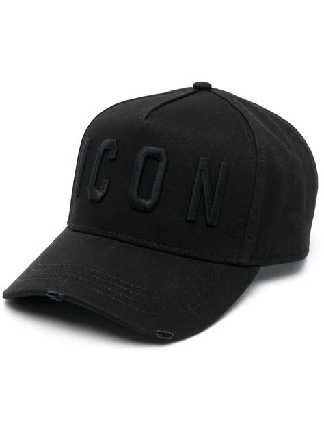 DSQUARED2 Embroidered Icon Baseball Cap | Black | FARFETCH QA