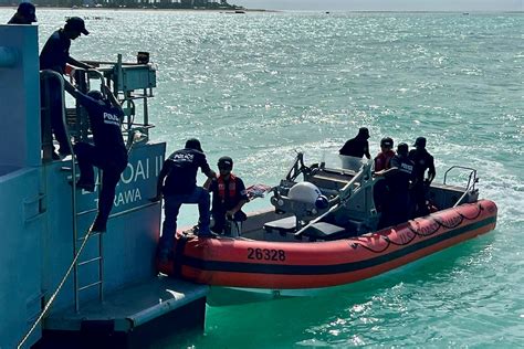 U S Coast Guard Conduct Joint Patrol With Kiribati Partners Under