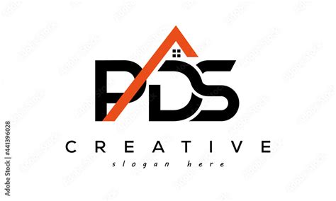 Initial Pds Letters Real Estate Construction Logo Vector Stock Vector