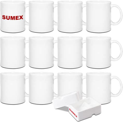 Sumex Ml Er Set Sublimation Tassen Sublimationsbecher Wei