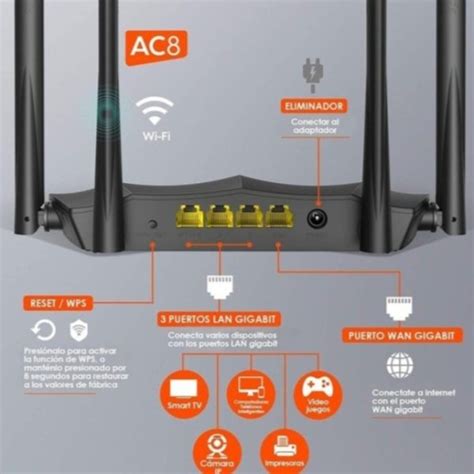 Tenda AC8 AC1200 Dual-band Gigabit Wireless Router