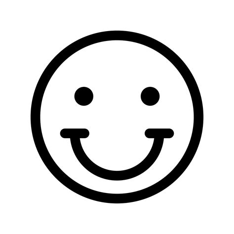 A Happy Smile Outline Vector Emoji 9469612 Vector Art At Vecteezy