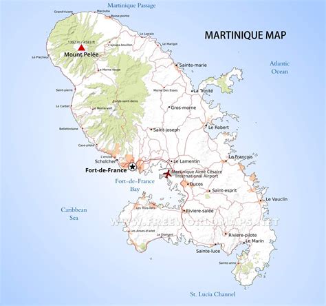 martinique maps freeworldmapsnet