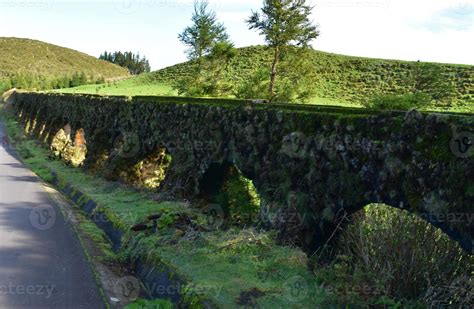 Beautiful Remains of a Moss Covered Aqueduct 9600900 Stock Photo at