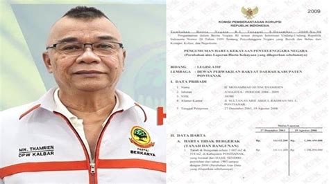 mengintip harta kekayaan  husni thamrien eks ketua beringin karya
