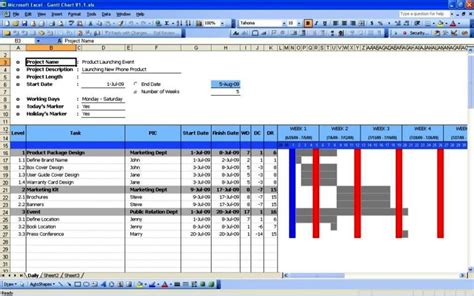 project gantt chart template xls sampletemplatess sampletemplatess