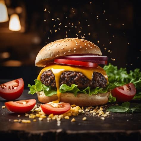 Premium Ai Image Big And Tasty Burger