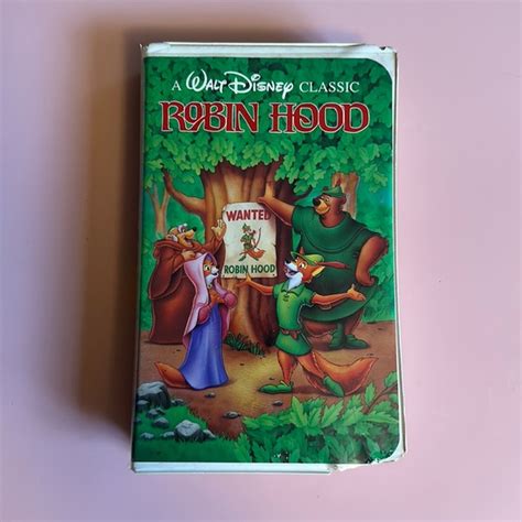 Disney Media Walt Disneys Robin Hood Vhs Tape Black Diamond Edition