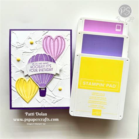 Hot Air Balloon Birthday Card P S Paper Crafts