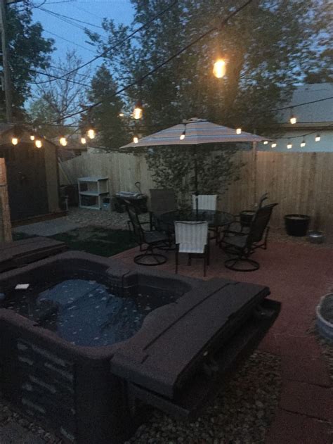 DIY Backyard Oasis With Hot Tub And Patio Furniture