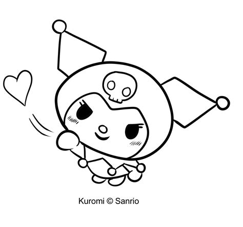 Kuromi Dibujo Para Colorear 1