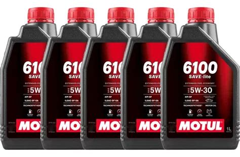 5 Oleo Motul 6100 Save-lite 5w30 Technosynthese 1l | Parcelamento sem juros