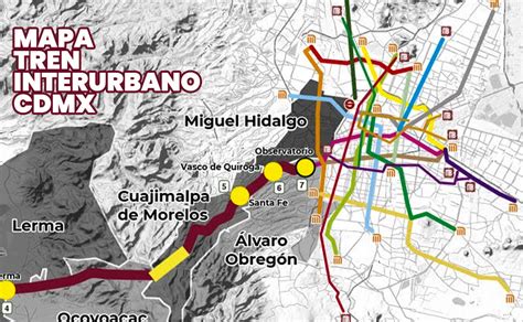 ¿cómo Descargar El Mapa De Estaciones Del Tren Interurbano México Toluca En Cdmx Nts Edomex