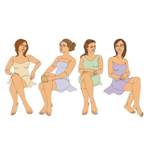 Silhouette Of The Figure A Slender Naked Woman Vector Image