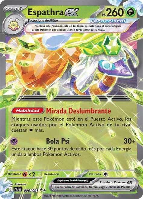 Espathra ex Destinos de Paldea TCG WikiDex la enciclopedia Pokémon