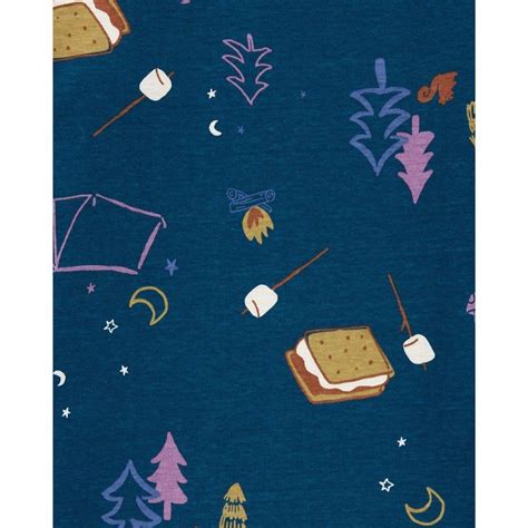 Carters 4 Piece Smores Snug Fit Cotton Pjs Girl