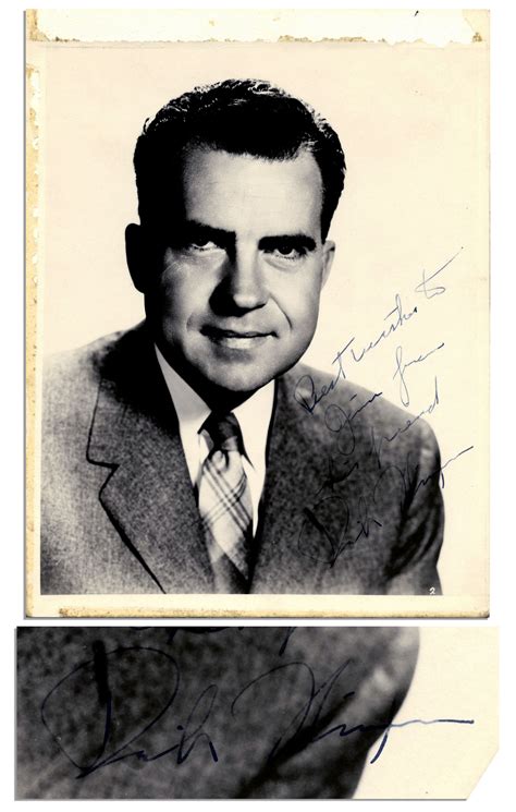 Lot Detail Richard Nixon Signed Photo