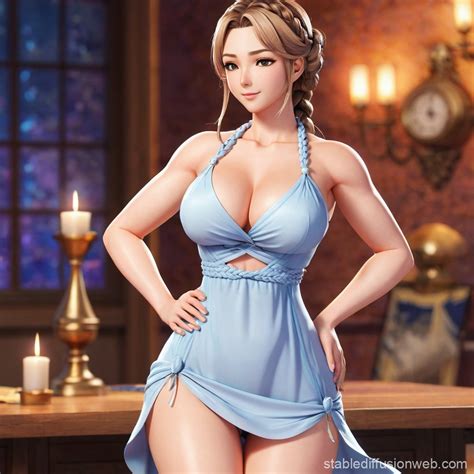 Mature Woman In Elegant Dress Stable Diffusion Online